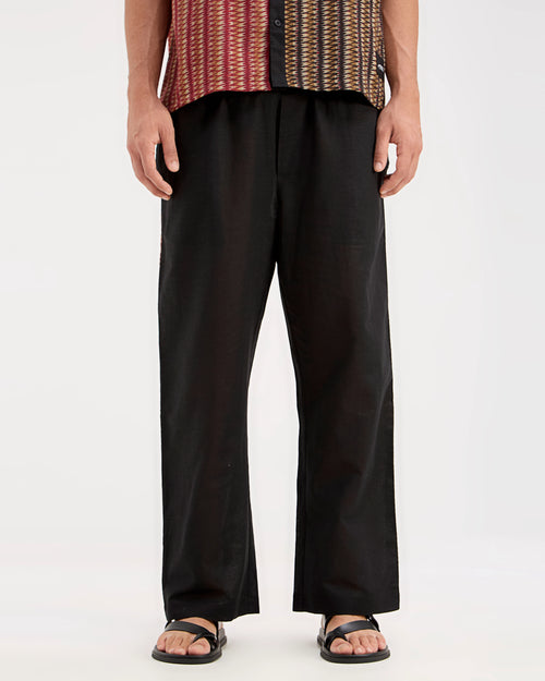 BLACK LINEN PANTS