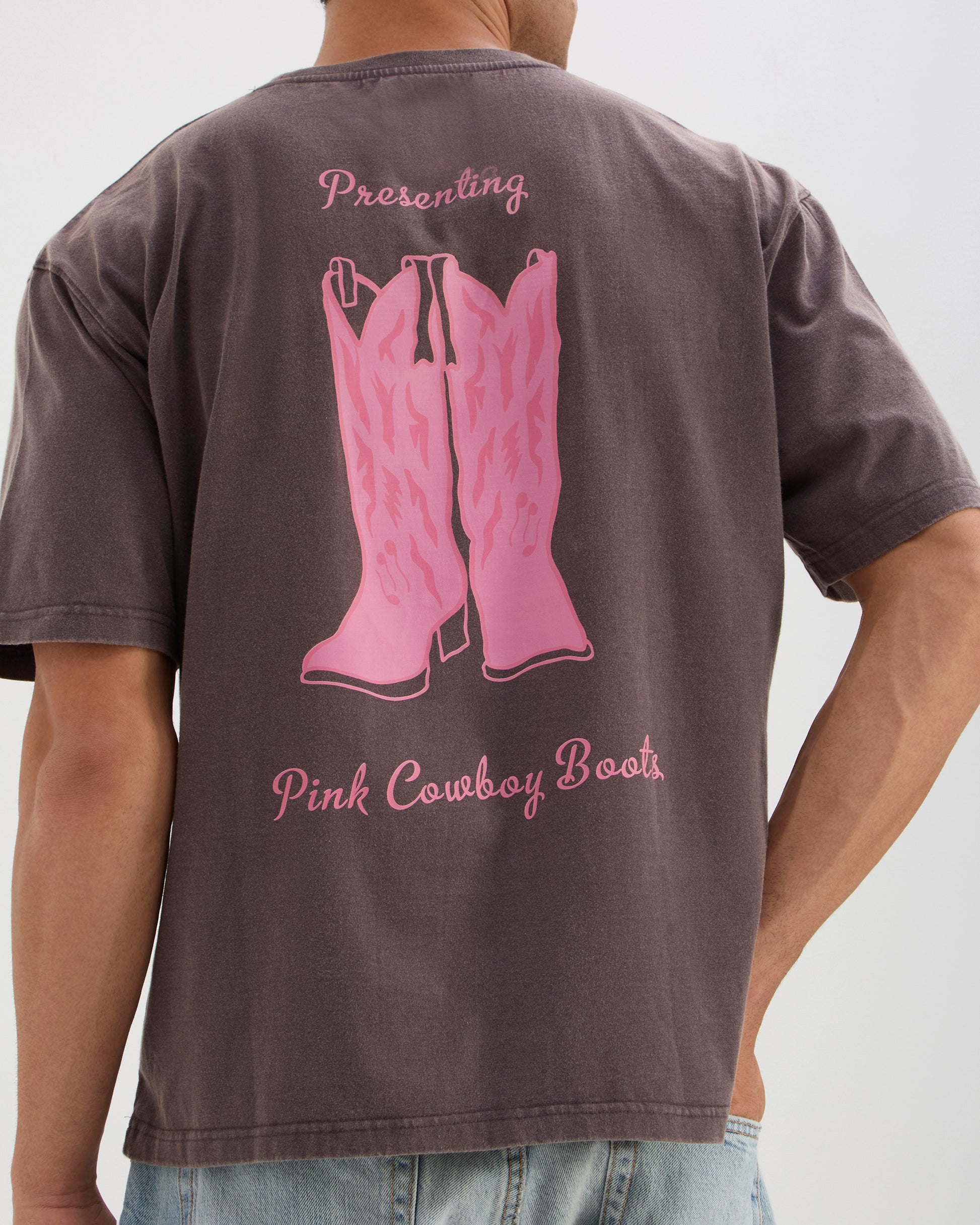 PINK BOOTS T-SHIRT